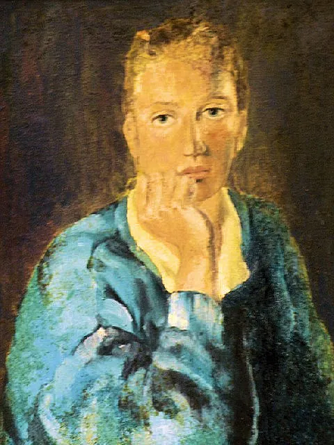 Autoportret (olej na płótnie), mal. RK