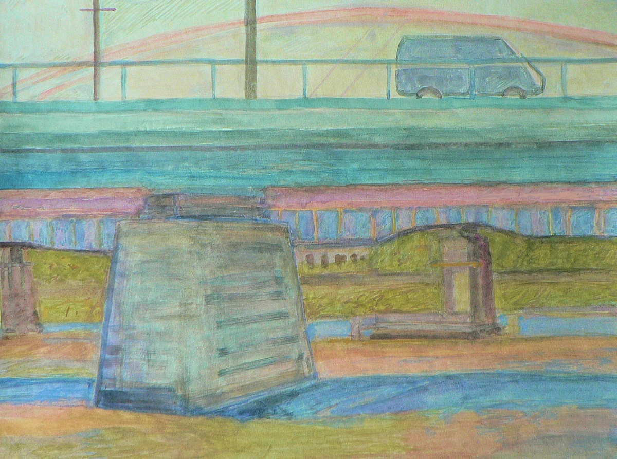 Mniej więcej rzeczywistość, gwasz, mal. RK