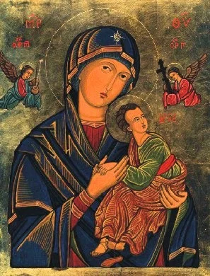 Matka Boża Nieustającej Pomocy (ikona na desce), mal. RK