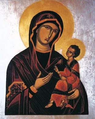 Matka Boża Hodegetria (ikona na desce)