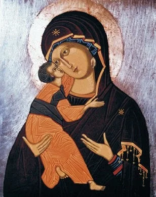 Matka Boża Eleusa (ikona na desce)